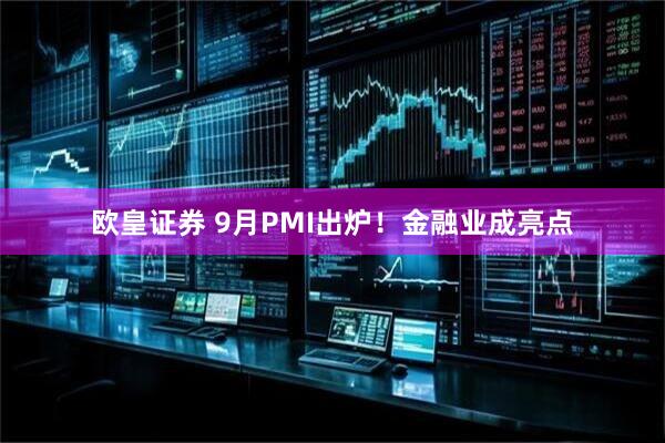 欧皇证券 9月PMI出炉！金融业成亮点