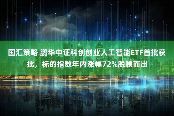 国汇策略 鹏华中证科创创业人工智能ETF首批获批，标的指数年内涨幅72%脱颖而出